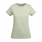 Camiseta de algodón orgánico de punto para mujer 175 g/m2 Roly color verde suave