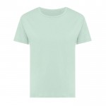 Camiseta de mujer de algodón reciclado slim fit 160 g/m2 Iqoniq color verde claro