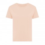 Camiseta de mujer de algodón reciclado slim fit 160 g/m2 Iqoniq color salmón