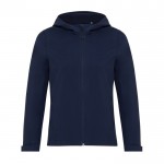 Chaqueta softshell de mujer casual fit 300 g/m2 Iqoniq color azul marino