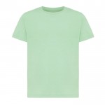 Camiseta de niños de algodón reciclado casual fit 160 g/m2 Iqoniq color verde oliva