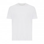 Camiseta unisex de algodón reciclado slim fit 160 g/m2 Iqoniq color blanco