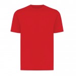 Camiseta unisex de algodón reciclado slim fit 160 g/m2 Iqoniq color rojo