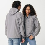 Chaqueta de poliéster reciclado casual fit 70 g/m2 Iqoniq color plateado brillante tercera vista