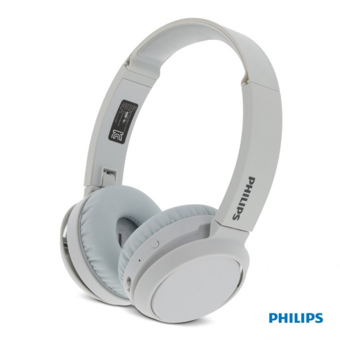 Auriculares inalámbricos plegables con botón Bass Boost marca Phillips