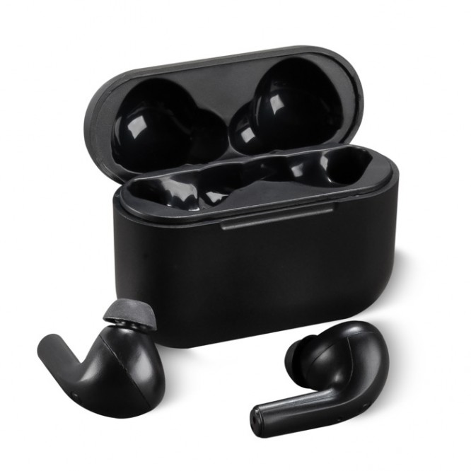 Clásicos auriculares True Wireless Stereo en estuche de carga negro