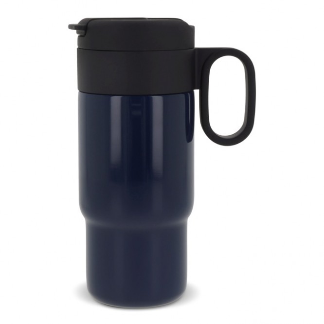 Vaso de acero inoxidable con tapa que sirve como taza 300ml