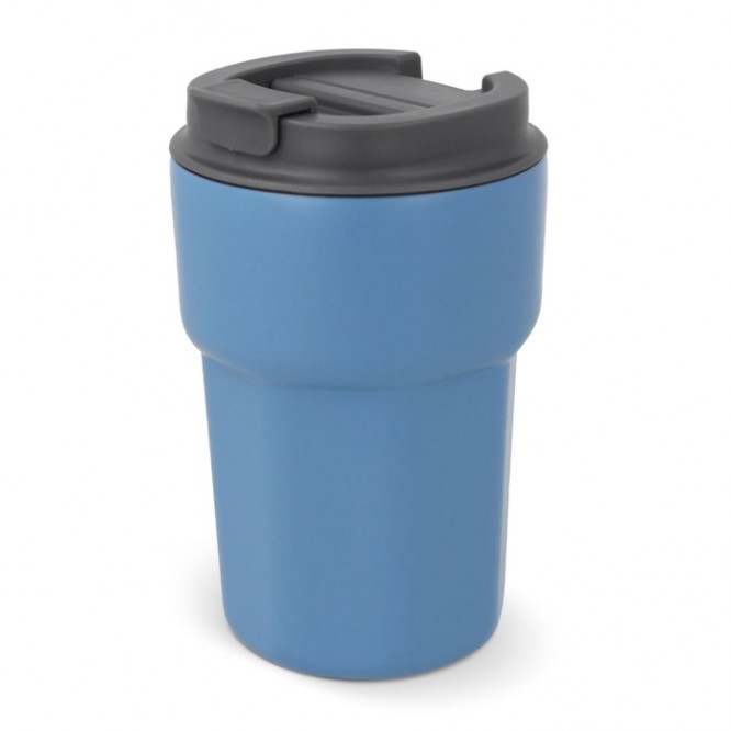 Vaso take away de acero inoxidable con tapa de silicona 350ml