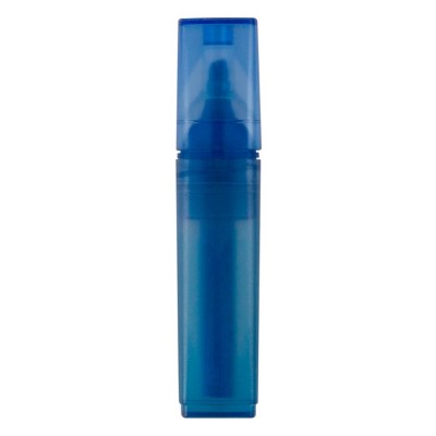 Marcador de RPET de azul transparente con tinta de distintos colores