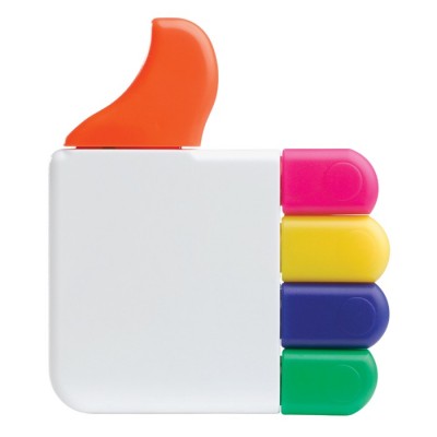 Marcador en forma de like con 5 colores de escritura disponibles