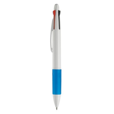 Bolígrafo multifuncional 4 en 1 con empuñadora de color
