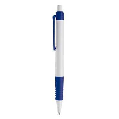 Bolígrafo pulsador de material biodegradable de tinta azul