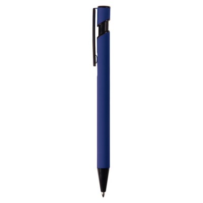 Bolígrafo de metal con acabado engomado en colores mate