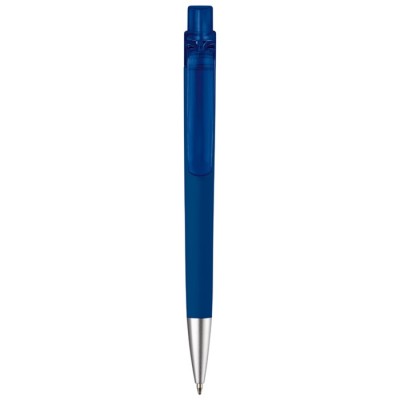 Bolígrafo con cuerpo de forma triangular con acabado soft-touch