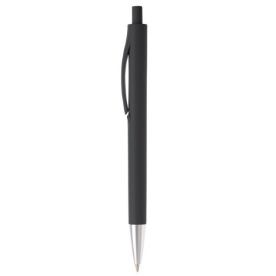 Bolígrafo de plástico a color completo con punta metalizada