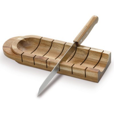 Práctica tabla de madera de acacia especial para cortar pan