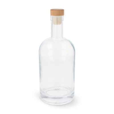 Botella sostenible hecha de vidrio con tapa de FSC 750ml