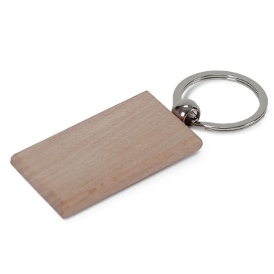 Llavero rectangular de madera para personalizar 9x3cm