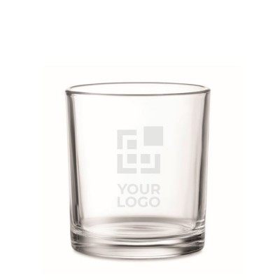 Elegante vaso de vidrio highball de 250 ml hecho a mano de alta gama con  revestimiento