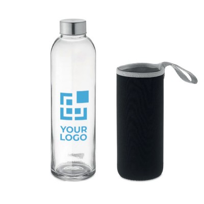 Botellas de agua RPET de 750 ml con pajita personalizadas con tu logo